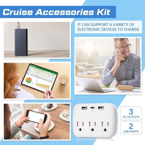 Fulmoon 22 Pcs Carnival Cruise Essentials Kit Accessories, Classic Color