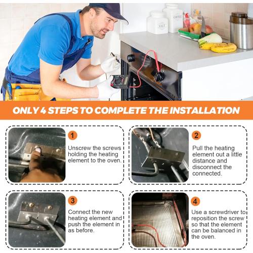 【2026 UPGRADED】7406P428-60 W10310271 Oven Heating Element 2026 UPGRADE Fit for Maytag Kenmore Whirlpool Range Ovens Replace 74004107 W10310271 WP7406P428-60VP Lower Bake Element by Beaquicy