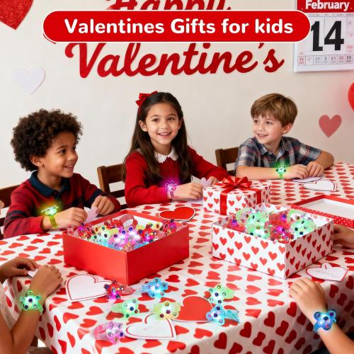 SCIONE 24 Pack LED Light Up Fidget Spinner Bracelets, Glow in The Dark Party Favors for Kids 4-8 8-12, Treasure Box Toys, Birthday Gifts, Carnival Prizes, Easter Goodie Bags Stuffers