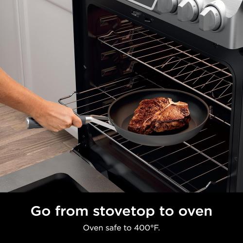 Ninja Pots and Pans Set Non Stick | Comfort Grip 10-Piece Cookware Set with NeverStick | Frying Pan, Sauce Pan With Lid, Stock Pot with Lid, Nonstick, Dishwasher Safe, Oven Safe to 400°F, CW69010‼️Light dirt‼️