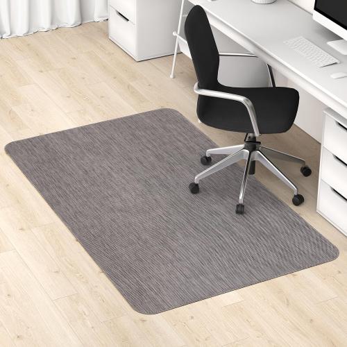 Size 35x48 Color Black Blvornl Office Chair Mat for Hardwood Floor, 35 x 48 Desk Computer Chair Mat for Hard Wood and Tile Floor, Large Anti-Slip Hard Floor Protector Rolling Chair Mat, PVC Mat Desk Rug for Office Home