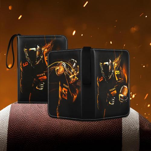 Football Card Binder,2025-2026 Sports Trading Card with Sleeves Holder Album,440 Pockets Rugby Card Holder Sheets Display Storage Protectors for Collectors Boys and Girls Gift