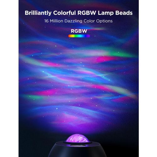 Govee Star Light Projector with 3 Aurora Flowing Effects | Works with Matter and Alexa, 52 Scene Modes, 18 White Noise Options, LED Night Light Projector for Bedroom, Without Plug