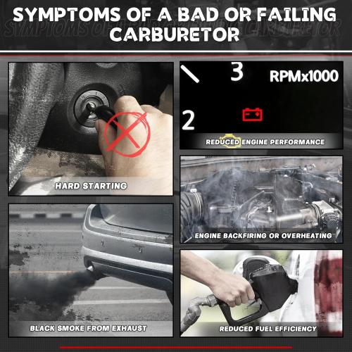 Carburetor 1906 AVS2 650 CFM 4-Barrel Carb with Electric Choke Satin Finish Replacement For Edelbrock 1906 AV2 Carburetor Square Flange New Annular Flow Booster