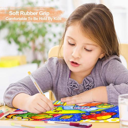 TANMIT Glitter Gel Pens, 160 Pack Glitter Pen with Case for Adults Coloring Books, Artist Colored Gel Markers with 40% More Ink for Drawing Scraobooking Writing Doodling