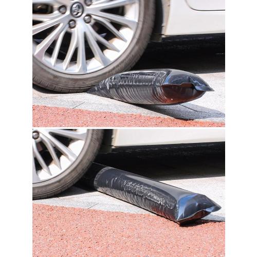 Thicker Black Winter Water Tube for Swimming Pool Covers, 5 Pack 8 FT Water Weight Bags for Pool Side, Three-Layer Composite Material