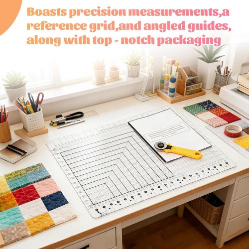 Stripology Ruler for Quilting, XL-Slotted Ruler for Quilting -17-3/4 x 22, Oversized Non-Slip Design, Made with High-Clarity, Durable Acrylic, 5 in 1 Quilt Cutting Template