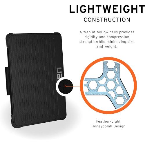 UAG Folio iPad mini (5th Gen, 2019) Case Metropolis Feather-Light Rugged [Black] Military Drop Tested iPad Cover with Apple Pencil Holder