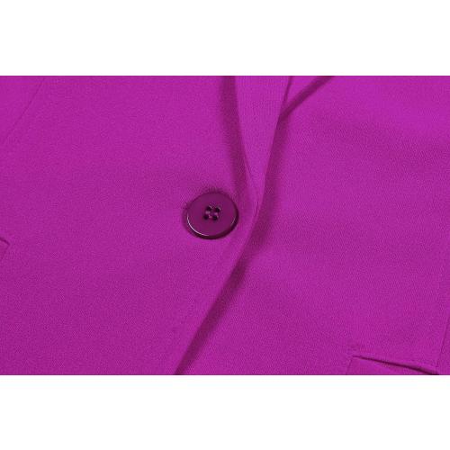 Women Long Sleeve Button Blazers Work Casual Office Notch Lapel Business Open Front Blazer Jacket with Pockets SIZE SMALL