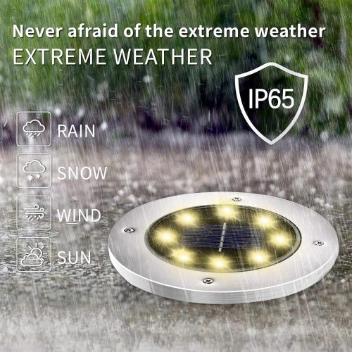 INCX Solar Lights Outdoor Waterproof,12 Pack Solar Lights for Outside, Solar Garden Lights Landscape Lighting for Patio Pathway Lawn Yard Deck Driveway Walkway, Warm White