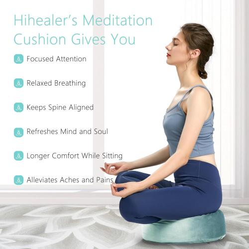 Hihealer Meditation Cushion, Traditional Tibetan Velvet Meditation Pillow COLOR ?
