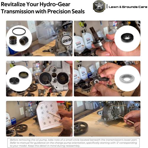 72994 Transaxle Seal Service Kit for Hydro-Gear ZT-2800 ZT-3100 ZT-3200 and ZT-3400 Rebuild, Charge Pump Gerotor Seal Part, 30-piece set