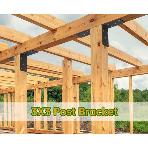 5x5x2.5“ Heavy Duty Angle Bracket， (8PCS) L Bracket for Shelves Fence Pergola Post Wood，90 Degree Corner Brace for Floating Shelf Countertop Support