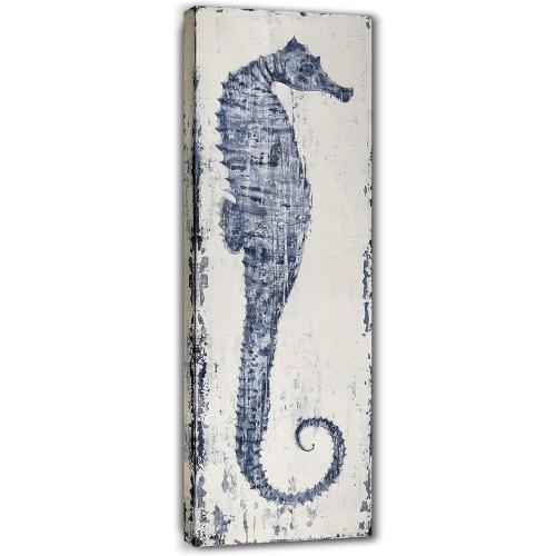 Yihui Arts Hand Painted Seahorse Canvas Art Wall Painting Pictures For Office Decoration