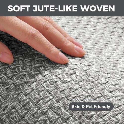 YDKGL Kitchen Rugs Non Slip Washable Kitchen Mat Anti Fatigue Gray 17x59