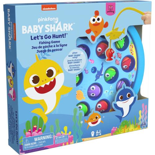 Spin Master Cardinal Games 6054916 Baby Shark Gone Fishing Game, Multi Colour, Ages 4