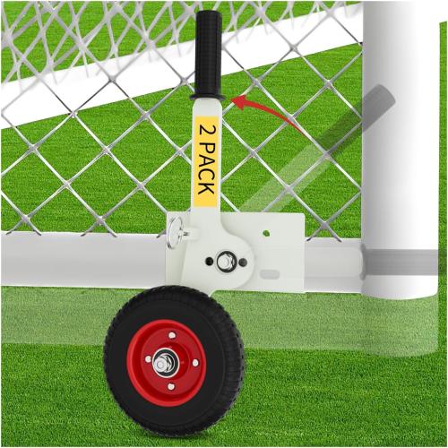 Goal Mover Heavy-Duty Lift Mover Tool Set, 1300LBS Capacity Soccer Goal Dolly, Lever Mechanisms Available with High Lift Wheels, Chicken Coop Mover, Replacement Soccer Goal (2 Pack)