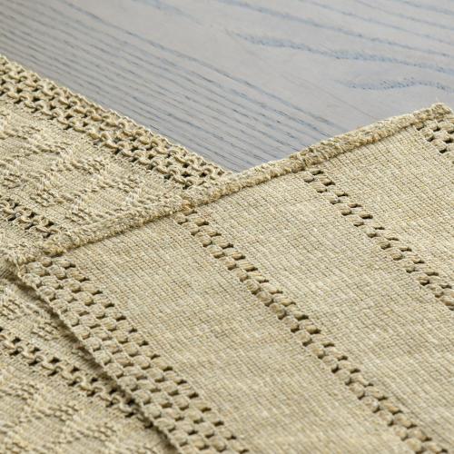 Artoid Mode Burlap Brown Farmhouse Woven Rustic Hollow Table Runner, Seasonal Holiday Hollow Kitchen Dining Table Decoration for Home Party Decor 12x72 Inch