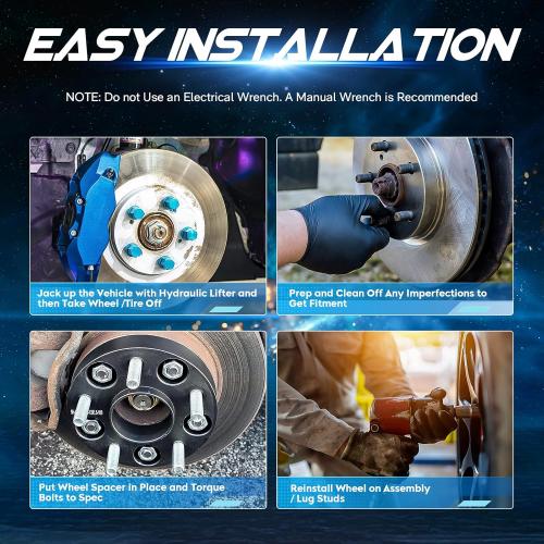 4pcs 5x5.5 Hubcentric Wheel Spacers with 77.8mm Bore for 2002-2010 Do-dge Ram 1500, 2006-2009 Aspen, 2005-2011 Dodge Dakota, 2004-2009 Durango, 9/16-18 Studs 1.5 inch (38.1mm) Thickness 5 Lugs Adapter