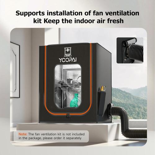 3D Printer Enclosure with LED Light, Fireproof Dustproof Tent Constant Temperature Protective Cover for Ender3 Max Neo/Ender3 S1 Plus/Ender 5/ Pro/Plus/Neptune 4 Plus/CR-10/10S PRO10 Mini/CR-X, Large