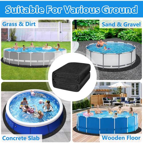 MJZ 10 FT Thickened Pool Liner Pad for Round Above Ground Pools