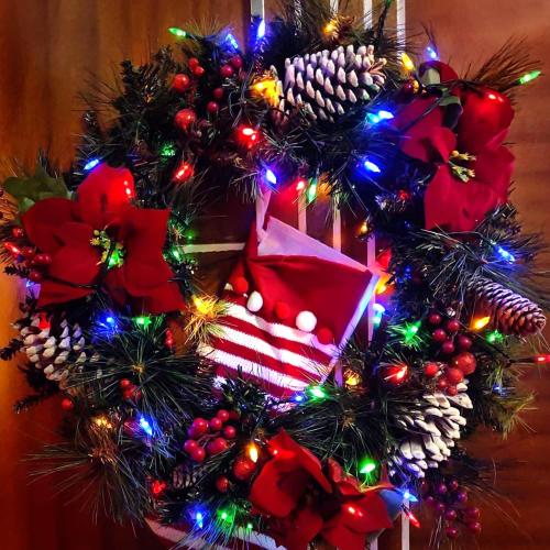 Christmas Lights 33ft 100 LED Battery String Lights with Timer Memory Function USB or Battery Powered Waterproof String Lights for Indoor Outdoor Decoration