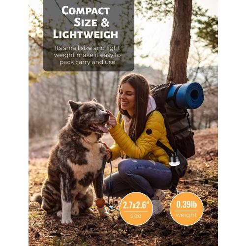 Camping Lantern, 600LM Camping Lights, 5 Light Modes Rechargeable Lantern Waterproof Mini Flashlight Emergency Lights for Home Power Failure, Camping Hanging, Car Camping (Black)