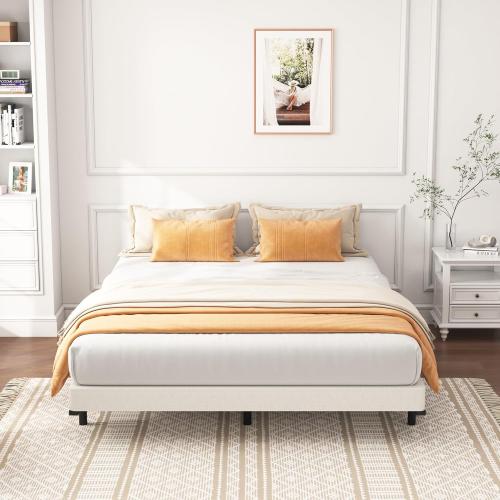 Size king 8 Color Black King Box Spring 8 Inch - Heavy Duty Box Spring Mattress Foundation Metal Bed Base with Fabric Cover, Noise Free Easy Assembly Non Slip 3000lbs Max