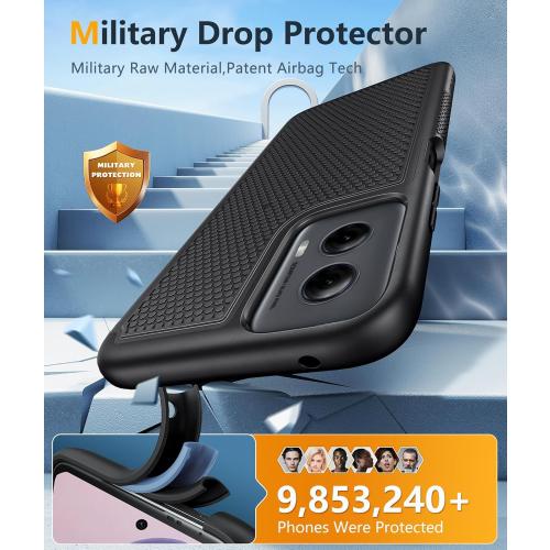 FNTCASE for Motorola Moto G-Power-5G-2024 Case: Dual Layer Protective Heavy Duty Cell Phone Cover Shockproof Rugged with Non Slip Textured Back - Military Protection Bumper Tough - 2024, 6.7 inch