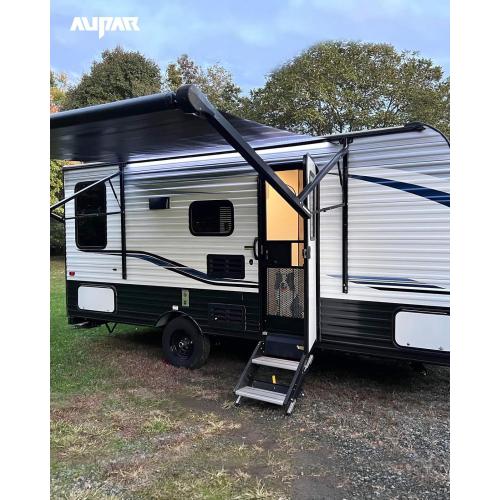 Aluminum Alloy RV Entry Screen Door Grille Adjusts from 22- 31.5, Adjustable RV Door Screen Protector, Black