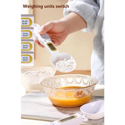 Digital Measuring Spoon Electronic Scale Spoon Weighing for Food Coffee Powder Tea Ingredients Spice Kitchen Gram Measuring Spoons High Precision 0.1g