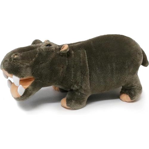Ice King Bear Wild Animal Stuffed Animals Zoo Family Plush Toy (Hippo 14 Inches)