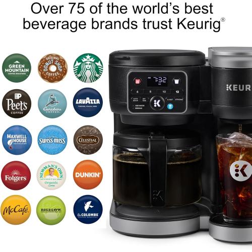 Keurig K-Duo Hot & Iced Single Serve & Carafe Coffee Maker – MultiStream Technology, 72oz Reservoir, Ideal for Holiday Hosting & Gift Giving (Gen 2)