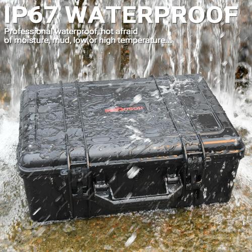 Gun Pistol Case for Multi Handguns - Holds Multiple Hand Guns Case & Magazines, Pre-cut Waterproof Carrying Hard Shell Pistol Case for Pistols, Storage Box for Beretta, Smith and Wesson, for Glock