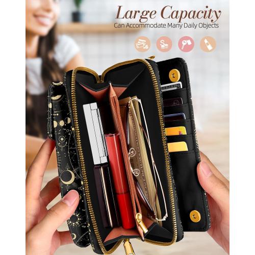 Cute Small Crossbody Purse Cell Phone Bags for Women - Leather Cellphone Wallet Purse with Shoulder Strap