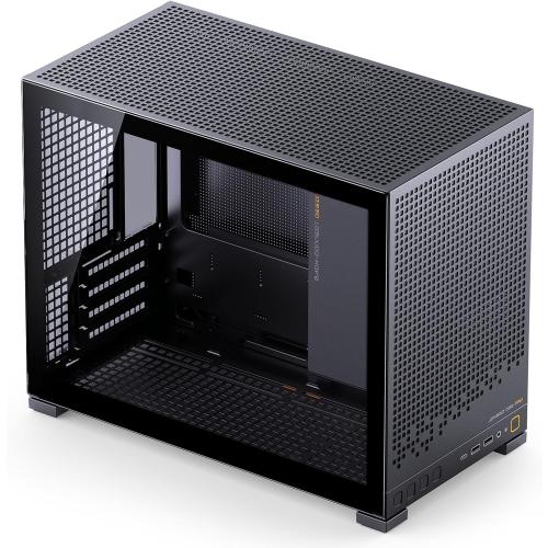 JONSBO D32 PRO Micro-ATX PC Case,High Compatibility Mini Desktop Case,A/B Mode for MB, Support MATX Back-Connect/BTF MB,365mm GPU/240AIO/163mm Air Cooler,ATX/SFX PSU, USB3.2 PC Gaming case,Black