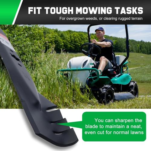 942-04308-X 942-04308 Mulching Blades for Troy Bilt Pony Bronco Cub Cadet 42 inch Deck Riding Tractor Zero Turn Mower XT1 ZT1 42 Lawn Mower Replace 942-0616 742-0616 942-04126 (6 Point Star)