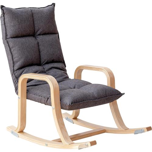 Swegrow Kids' Recliners，Rocker and Stationary Options, Sensory Rocking Chair for Kids & Toddlers，Versatile Floor Chair with Soft Fabric and Stability for Playroom, Bedroom, or Nursery (Gray)