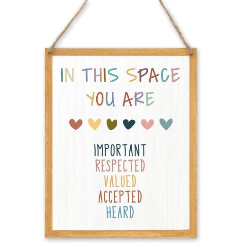 patcate Inspirational Motivational Classroom Wall Hanging Art Decor, Colorful Mental Health Therapy Office Decor, Counseling Office Must Haves (A03)