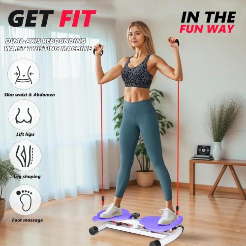 Waist Twister Machine Exercise, Twist Board for Exercise, Waist Twisting Machine, Adjustable Waist Twister Board Waist Sculptor Twist Exercise Machine, Ab Twister Board