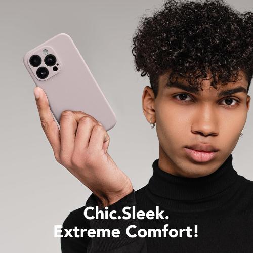 Magnetic for iPhone 15 Pro Case Silicone Hazel