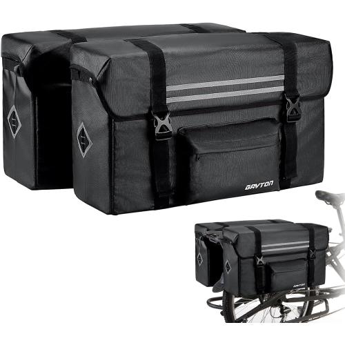 Cargo Bike Panniers 80L Large Capacity Waterproof Electric Bike Rear Rack Bag For Ebike Rear Seat Bicycle Panniers for Cycling Traveling Commuting