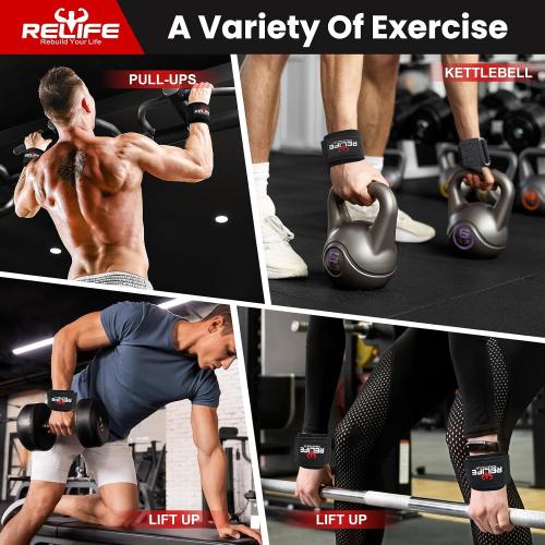 RELIFE REBUILD YOUR LIFE Lifting Hooks for Men and Women(Pair)