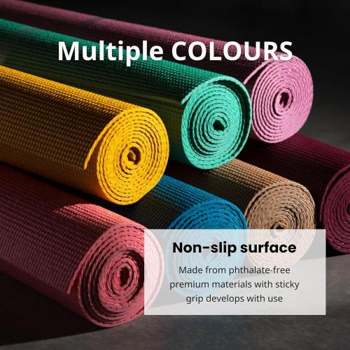 Everyday Yoga Deluxe Mat, Spacious 72x24 Non-Slip Yoga Mat for Comfortable Home Workouts, 3-5mm Extra Thick