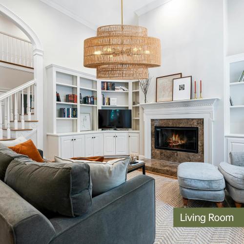 24” Boho Large Rattan Chandelier Light Fixture,6-Light Large Hand Woven Pendant Light Fixture Farmhouse Rustic Chandeliers for Kitchen Bedroom, Dining Room, Living Room, Hallway, Foyer