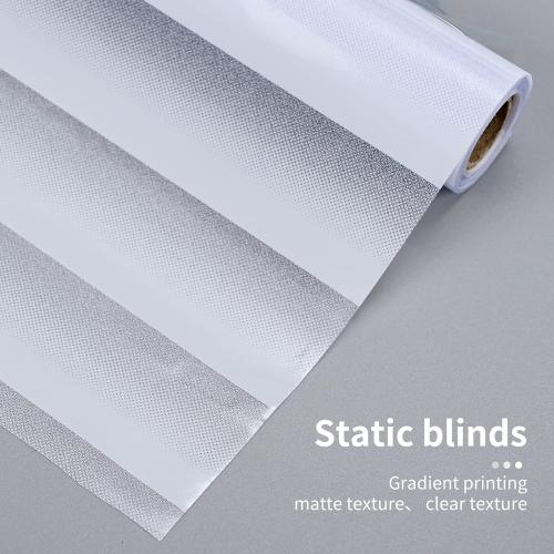 Window Privacy Film with Installation Tools, Blinds Pattern, Static Cling, Anti UV, Heat Control, Ideal for Home Shower Office Glass Door (Blinds Pattern, 35.4X78.7Inch)