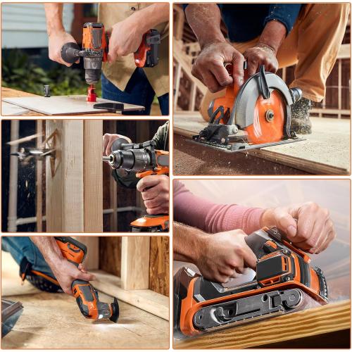 Fancy Buying 6.0Ah Replacement for Ridgid 18V Battery R840083 R840084 R840085 R840086 R840087 R840095 R86092 AC840087P 18V Cordless Drill Tools Battery