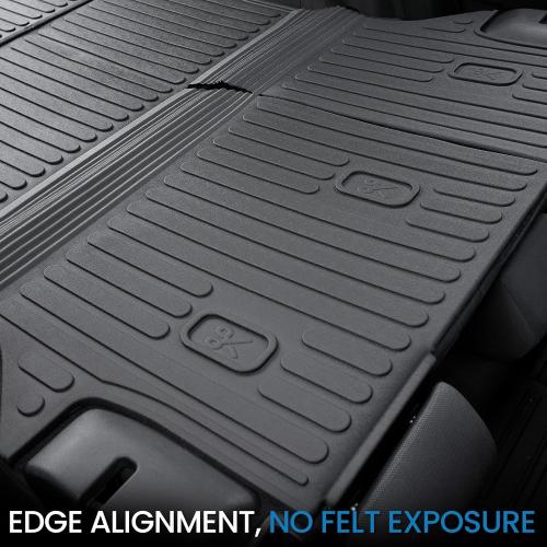 JOULARISE Cargo Mat with Backrest Mat for Toyota RAV4 2019-2024 2025 (Include Hybrid) Car Mat Accessories, All Weather TPE Trunk Cargo Liner Trunk Mat with Seat Back Mat (Trunk Mat with Backrest Mat)