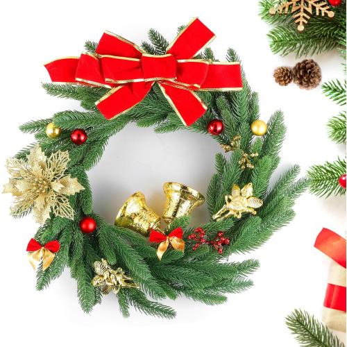 Hananona 150 Pcs Artificial Pine Branches Christmas Greenery Pine Picks DIY Cedar Picks and Sprays Accessories for Christmas Garland Wreath and ChristmChristmas Home Decor (150, Green)