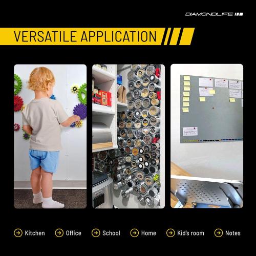 24x36 - Magnetic Board - Memo & Vision Board for Home, Office, and Classroom - Magnet Board for Kids - Pre-drilled Mounting Screws Included